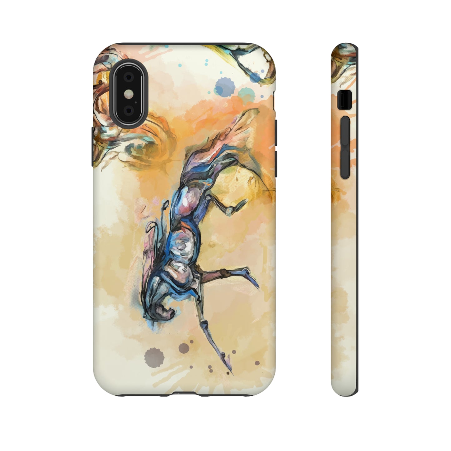 Watercolor Horse Horse Lover Gift Study Tough Case Phone Case.