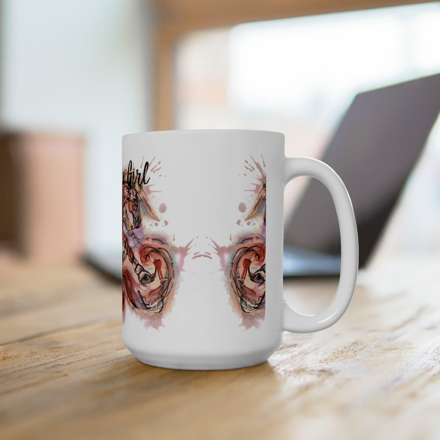 Sliding Stop Reining Horse Horse Lover Gift Ceramic Mug 15oz