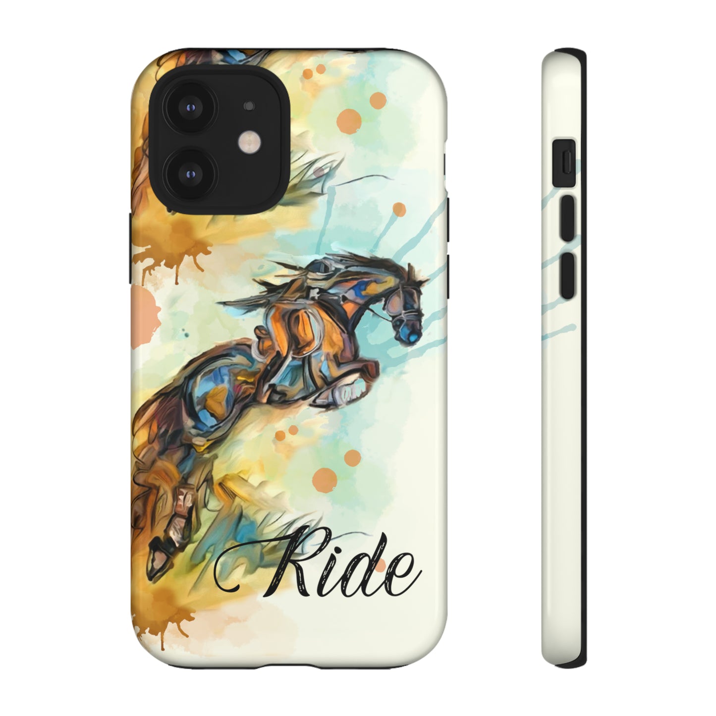 Water color Hunter Jumper Horse arena Study Tough Case Phone Case.