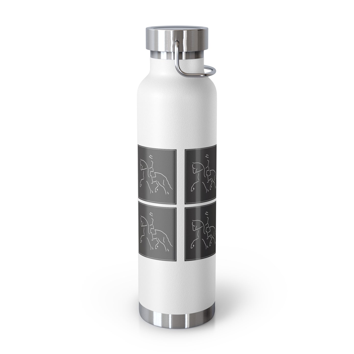 Jenny Veenstra Logo Graphic Friesian color Copper Vacuum Insulated Bottle, 22oz
