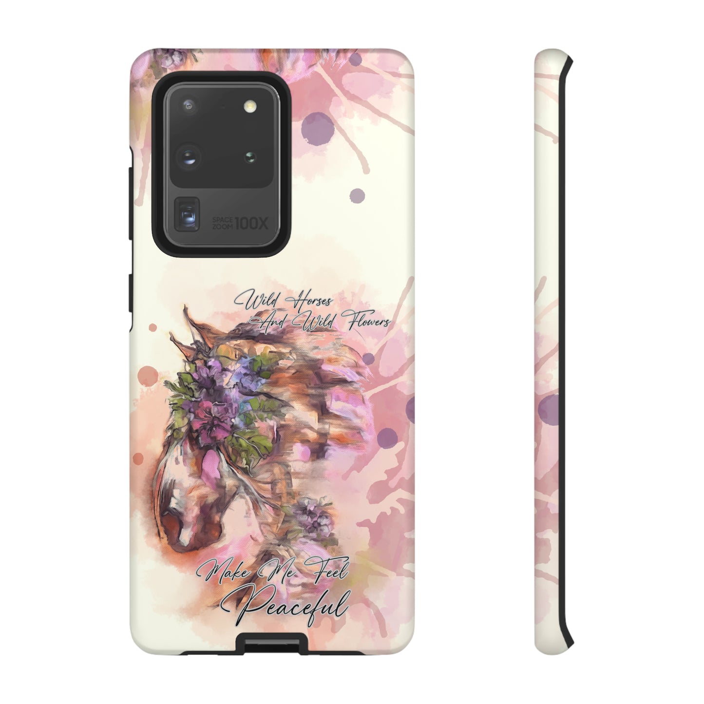 Romantic Equestrian Watercolor Horse Horse Lover Gift Study Tough Case Phone Case.