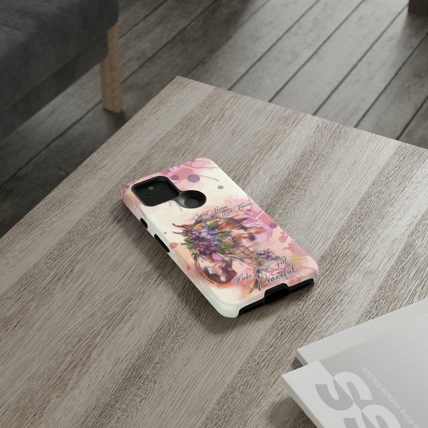 Romantic Equestrian Watercolor Horse Horse Lover Gift Study Tough Case Phone Case.