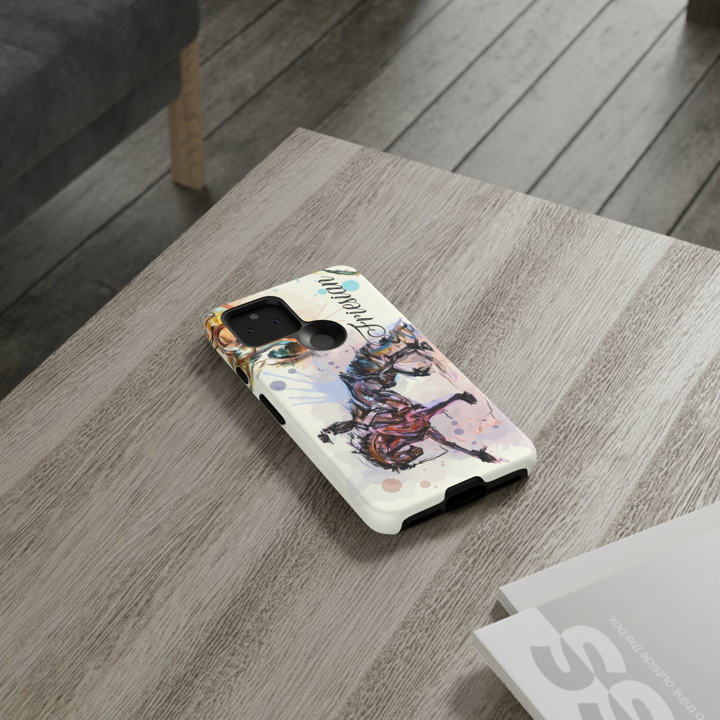 Friesian Watercolor Horse Horse Lover Gift Study Tough Case Phone Case.