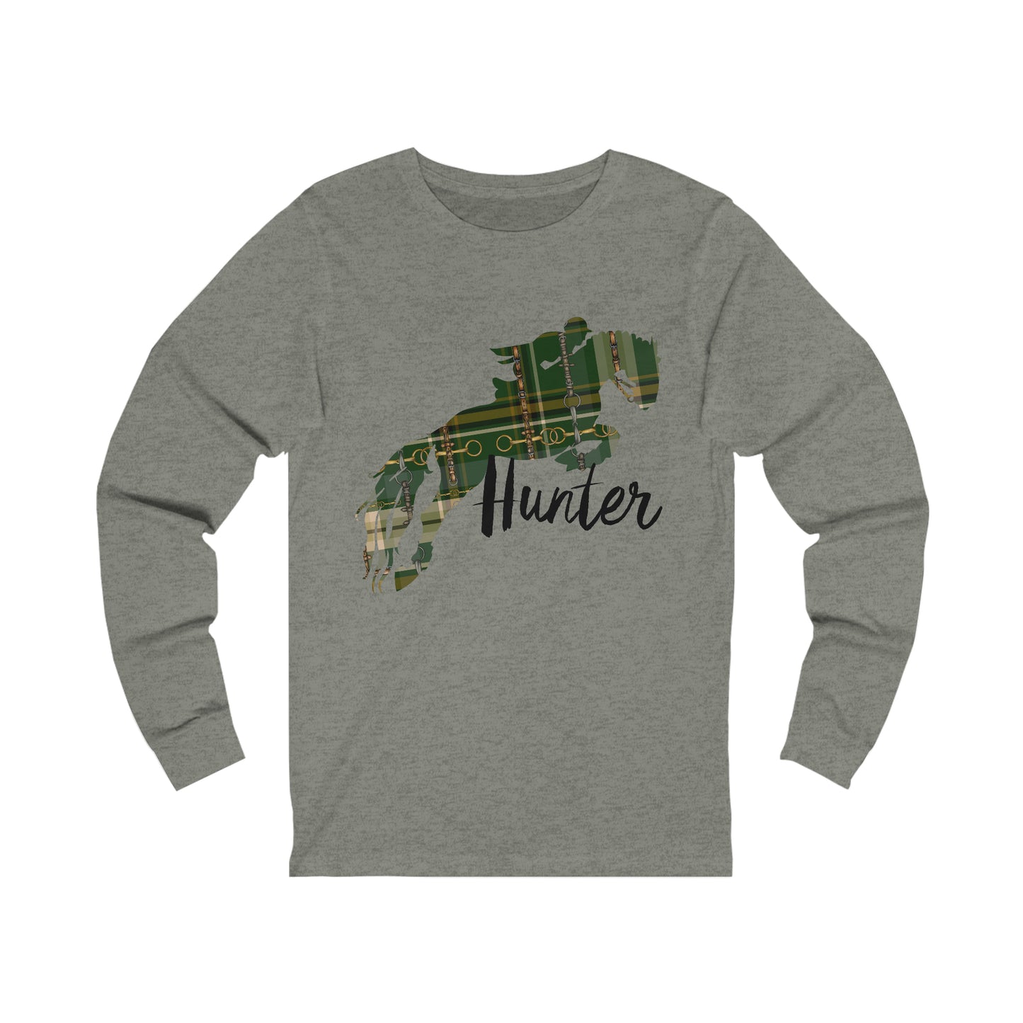 Hunter Jumping Horse BellA CANVAS Unisex Jersey Long Sleeve Tee