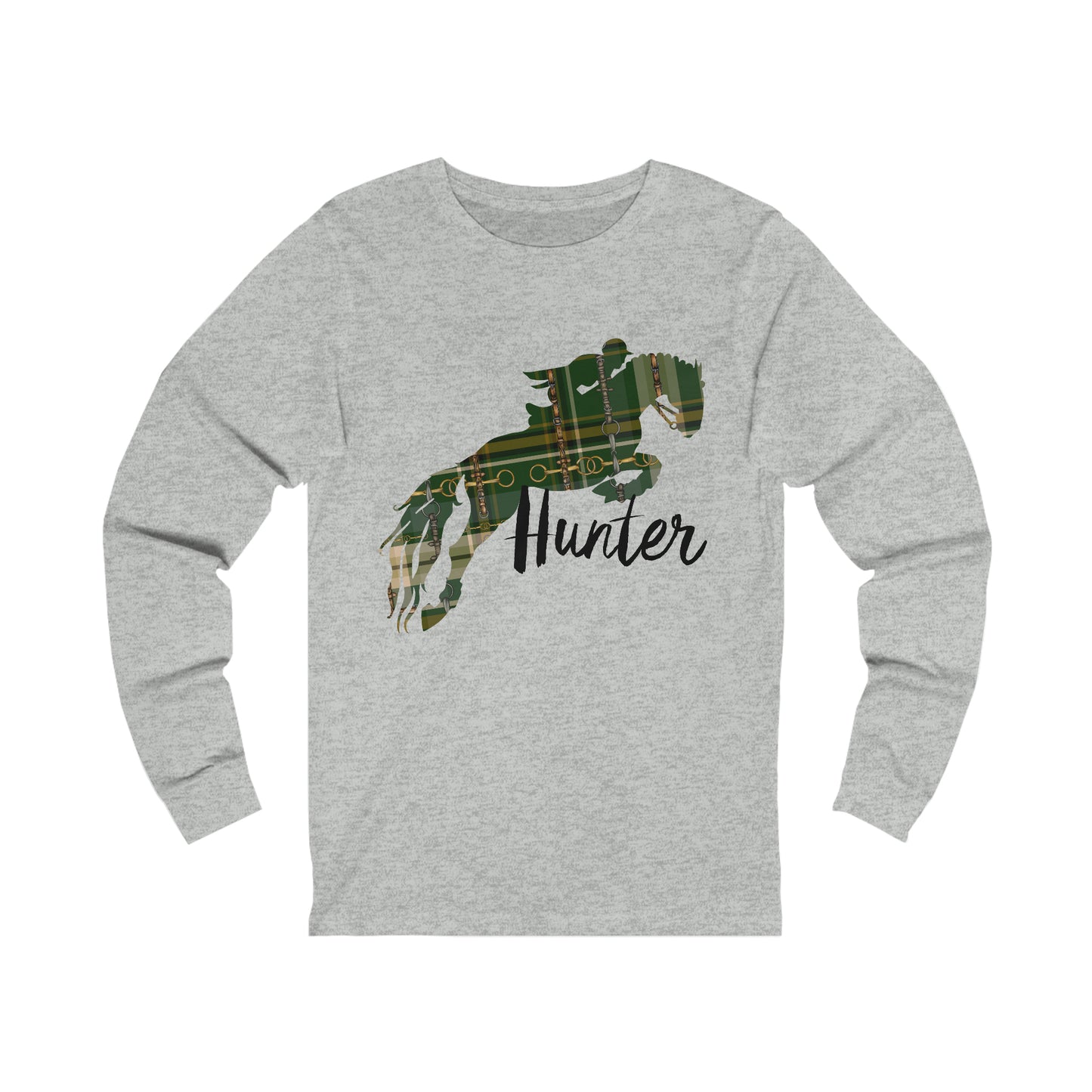Hunter Jumping Horse BellA CANVAS Unisex Jersey Long Sleeve Tee