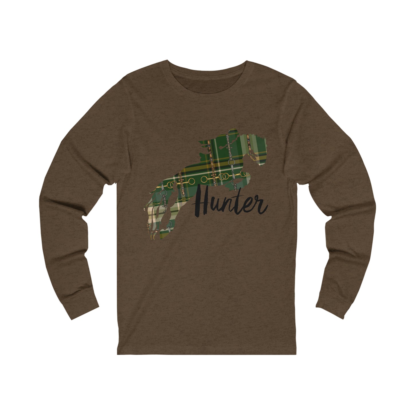 Hunter Jumping Horse BellA CANVAS Unisex Jersey Long Sleeve Tee