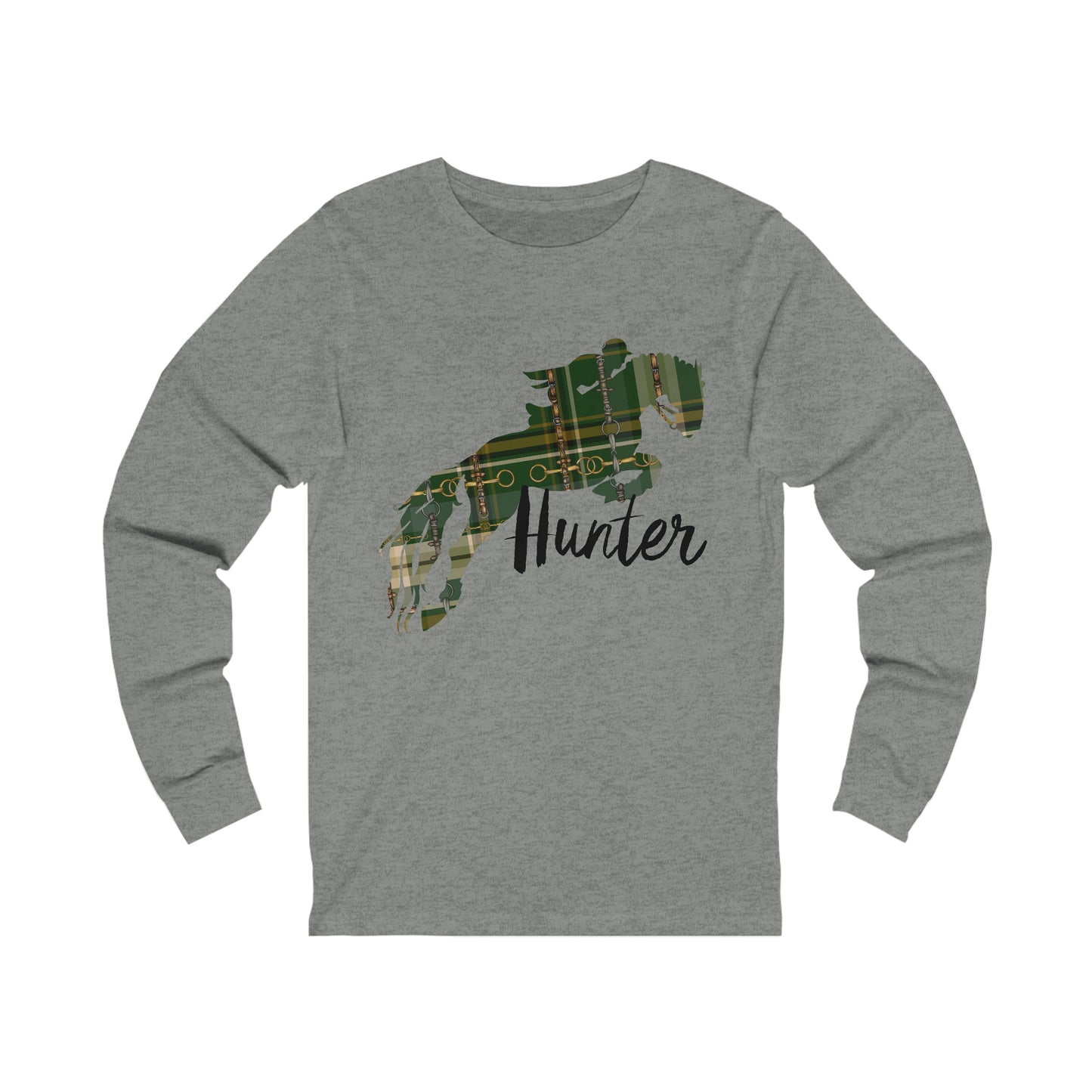 Hunter Jumping Horse BellA CANVAS Unisex Jersey Long Sleeve Tee