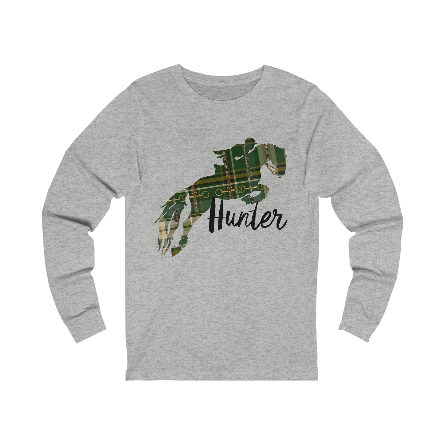 Hunter Jumping Horse BellA CANVAS Unisex Jersey Long Sleeve Tee