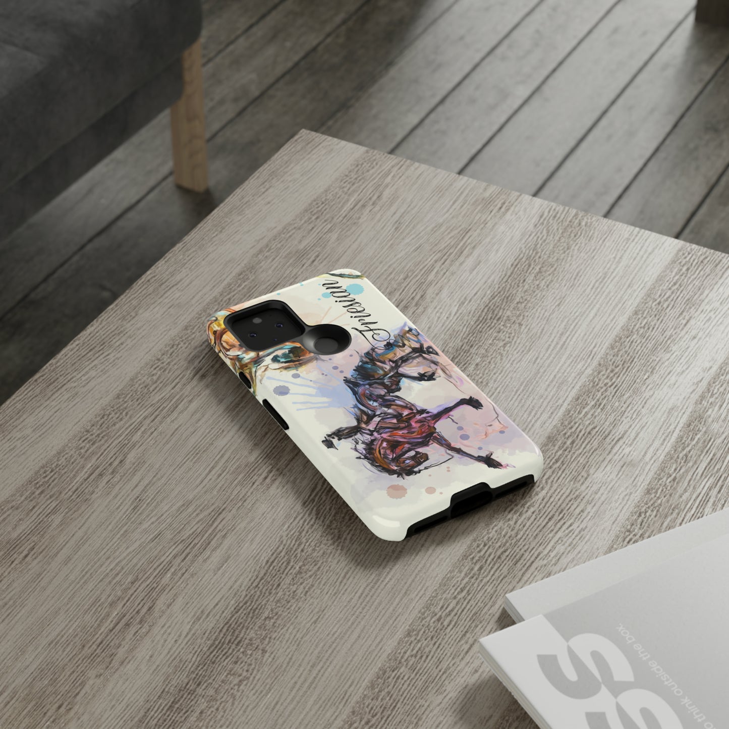 Friesian Watercolor Horse Horse Lover Gift Study Tough Case Phone Case.
