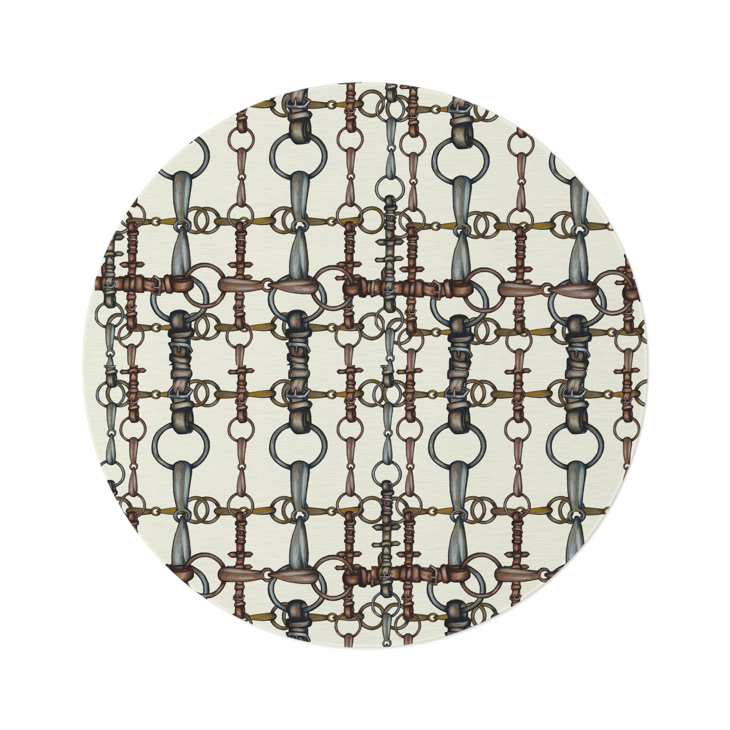 Snaffle Bit Equestrian Round Rug