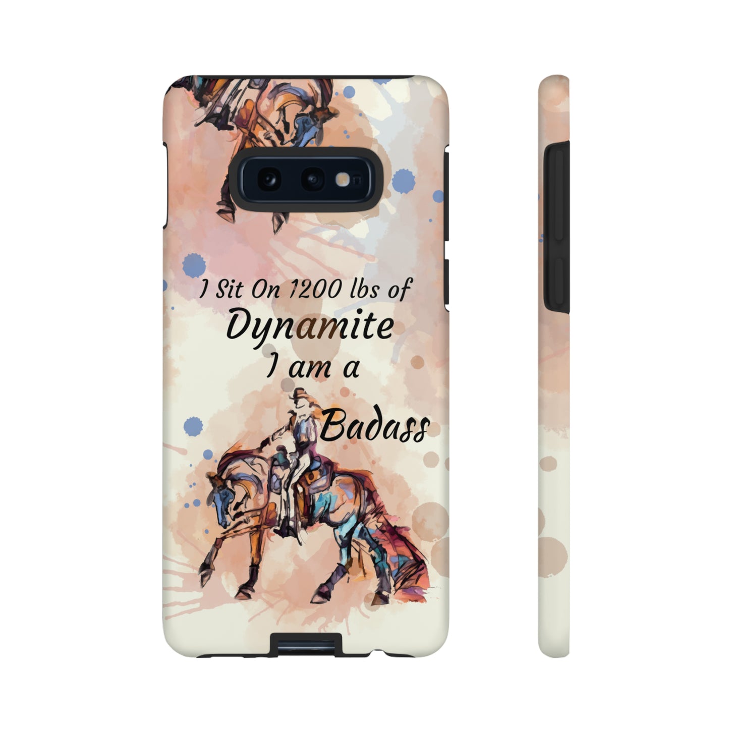 Swearing Western Watercolor Horse Horse Lover Gift Study Tough Case Phone Case.