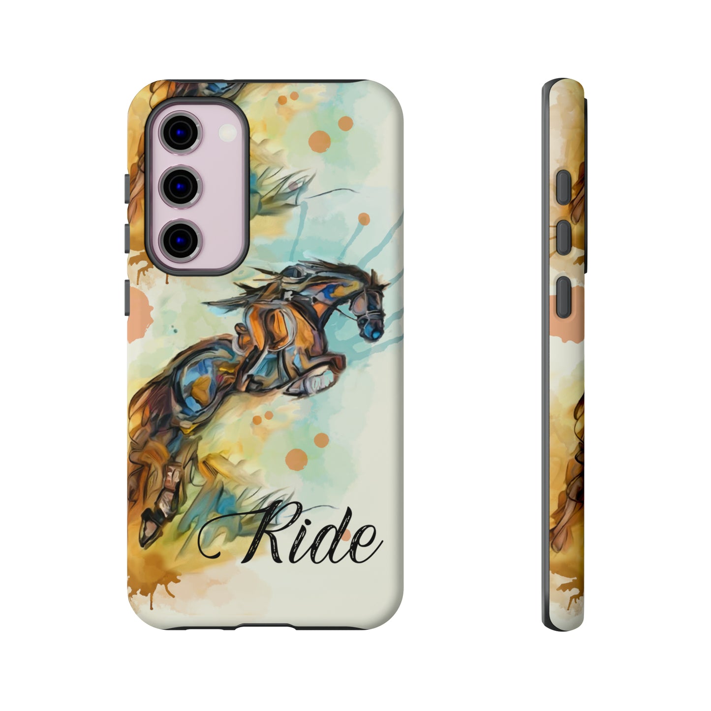 Water color Hunter Jumper Horse arena Study Tough Case Phone Case.