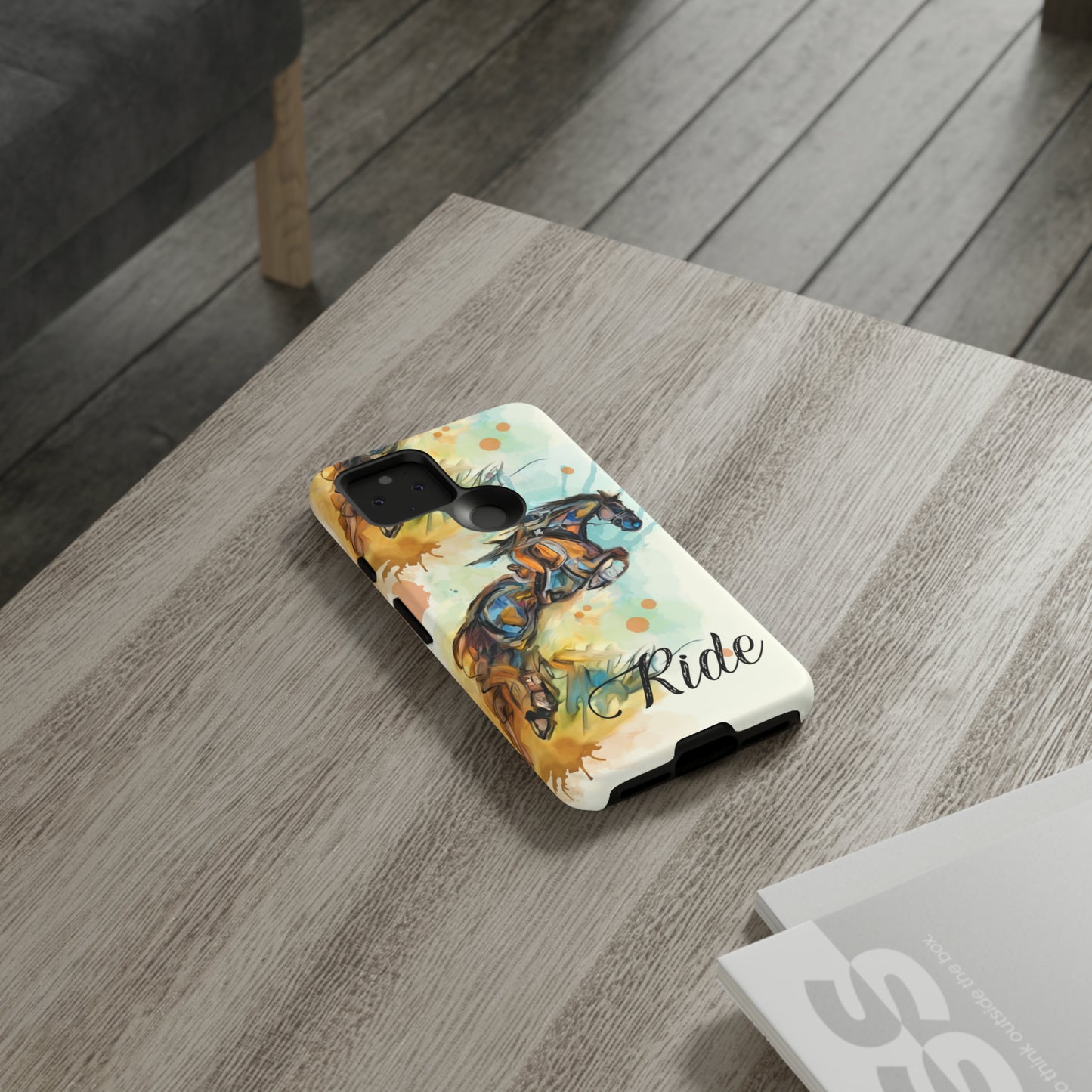 Water color Hunter Jumper Horse arena Study Tough Case Phone Case.