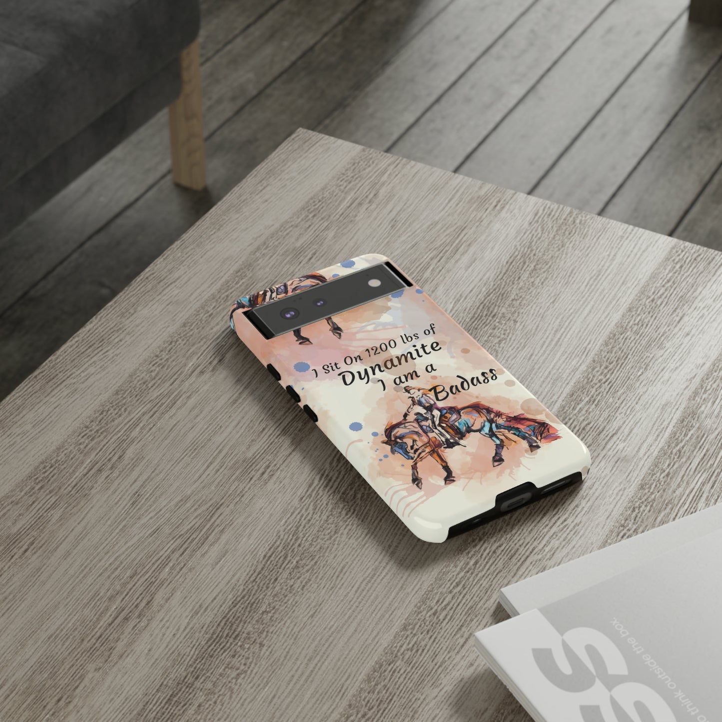 Swearing Western Watercolor Horse Horse Lover Gift Study Tough Case Phone Case.