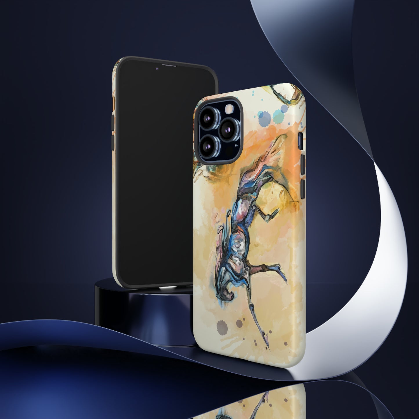 Watercolor Horse Horse Lover Gift Study Tough Case Phone Case.