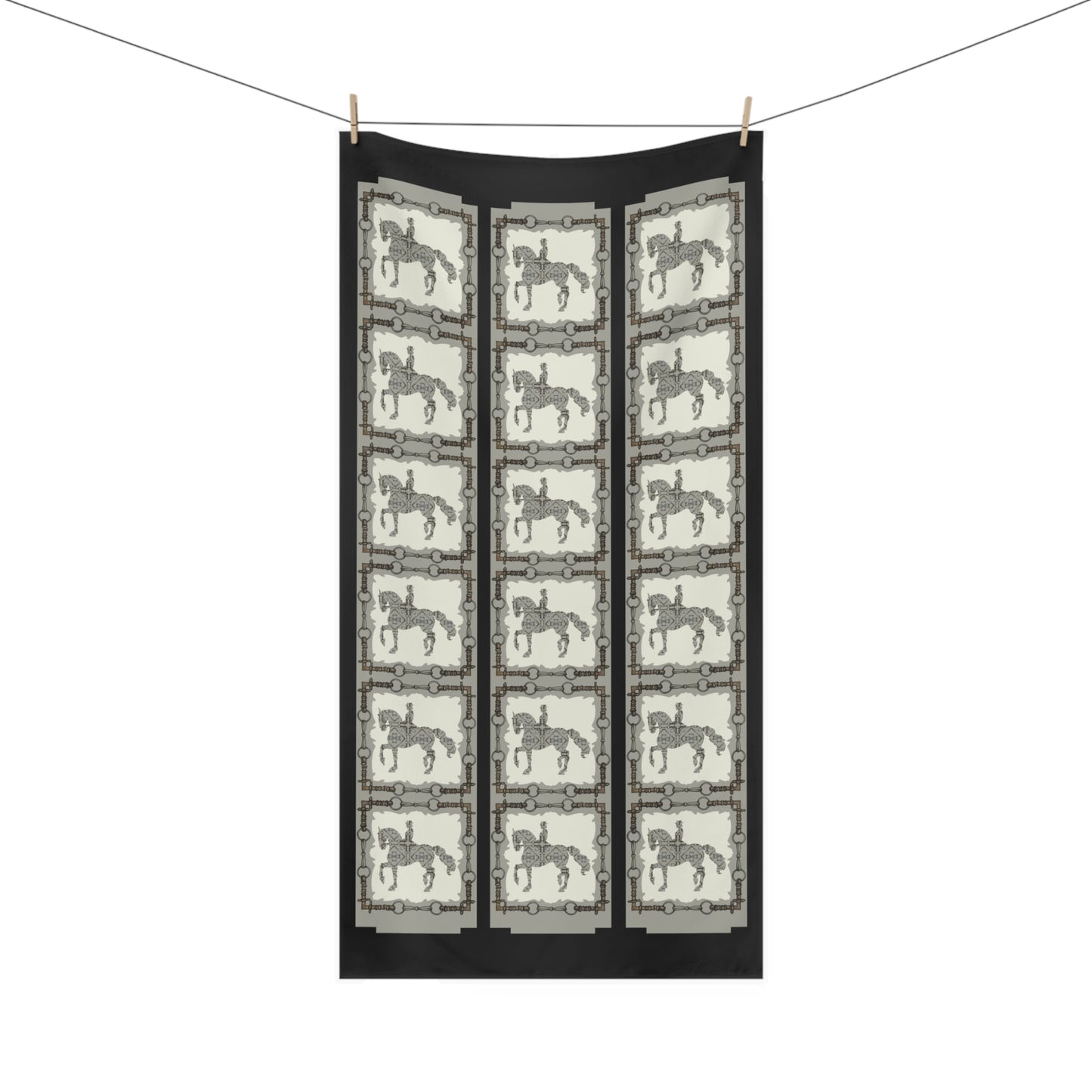 Dressage Horse Luxury Bath Towel