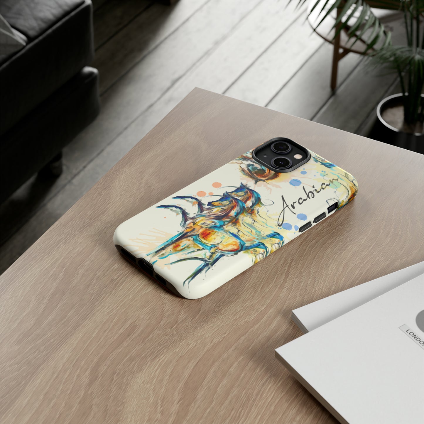 Arabian Watercolor Horse Horse Lover Gift Study Tough Case Phone Case.