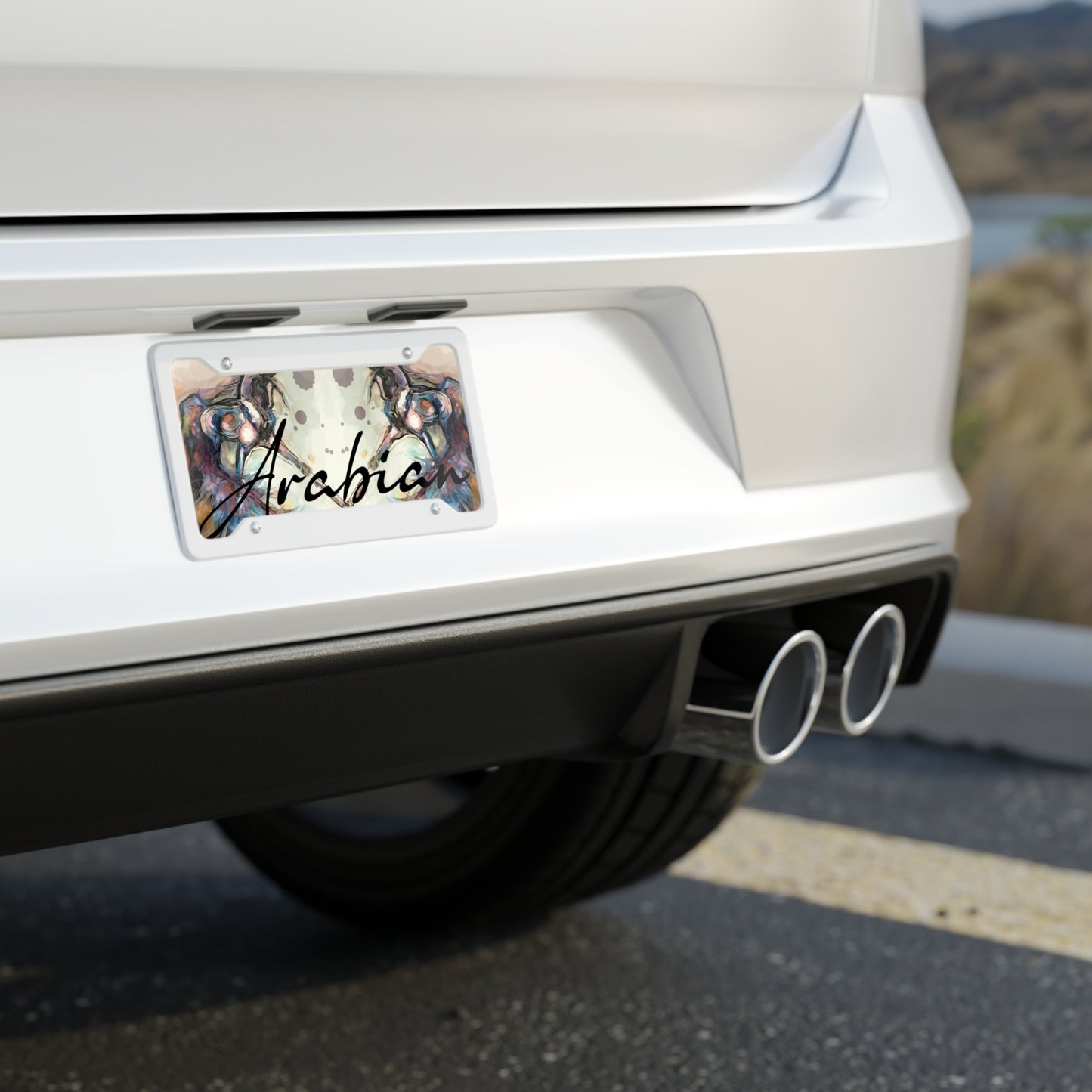 Arabian Horse Art License Plate