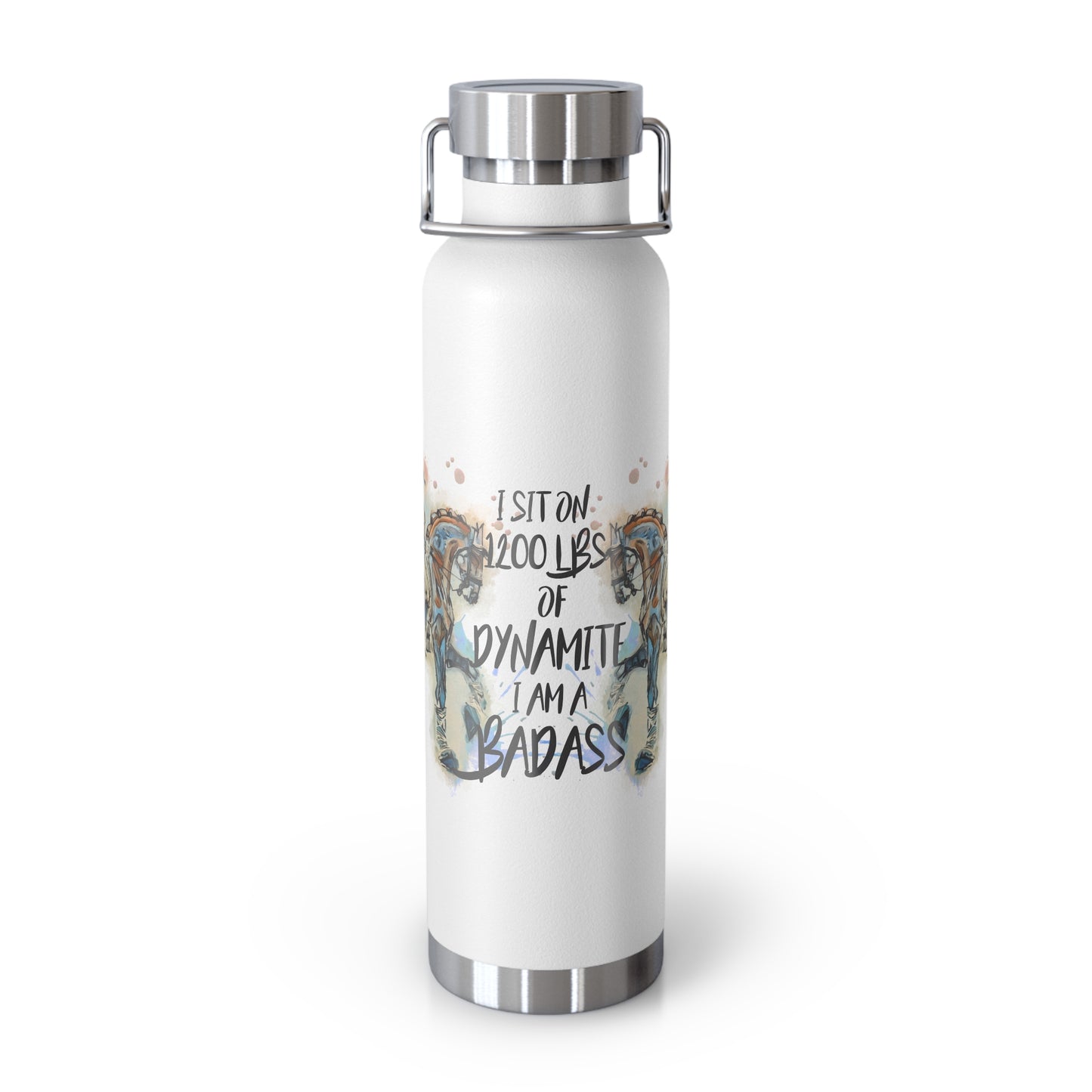 Swearing Dressage Copper Vacuum Insulated Bottle, 22oz