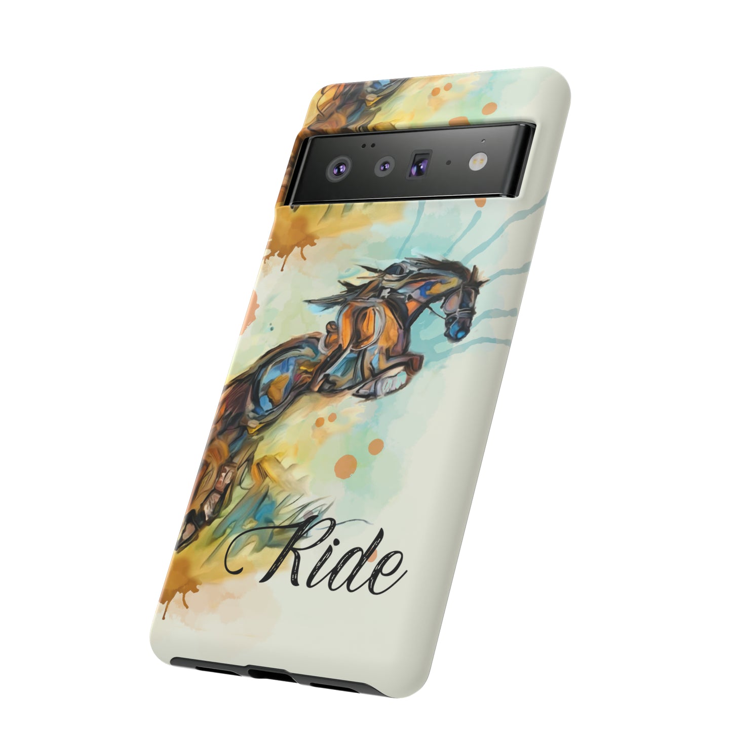 Water color Hunter Jumper Horse arena Study Tough Case Phone Case.