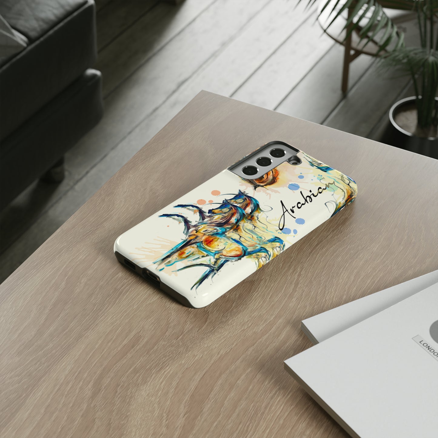 Arabian Watercolor Horse Horse Lover Gift Study Tough Case Phone Case.