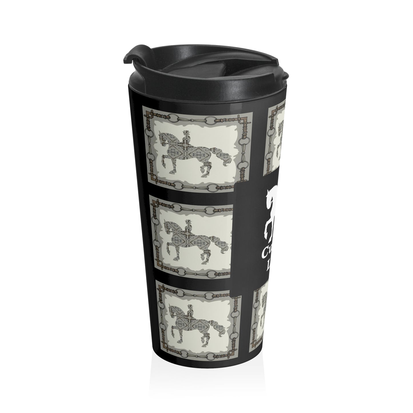 Customizable Dressage Stainless Steel Travel Mug