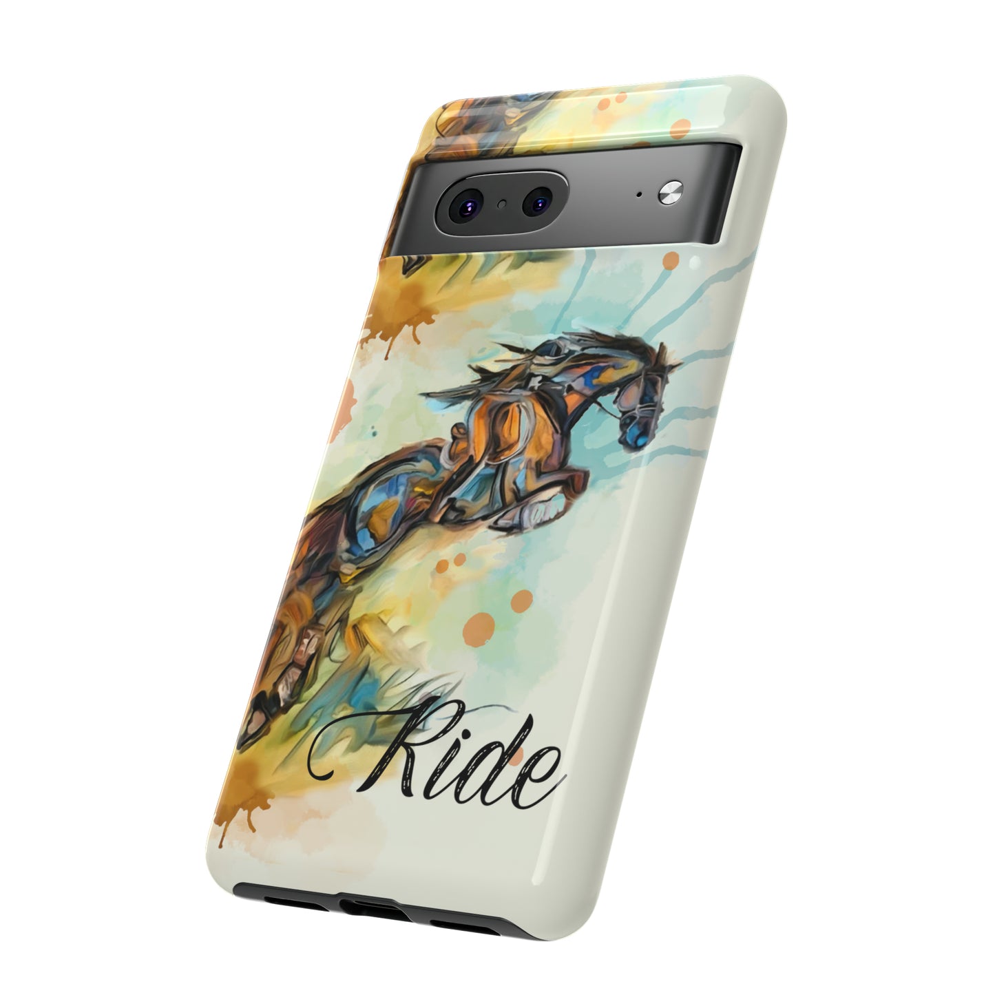 Water color Hunter Jumper Horse arena Study Tough Case Phone Case.