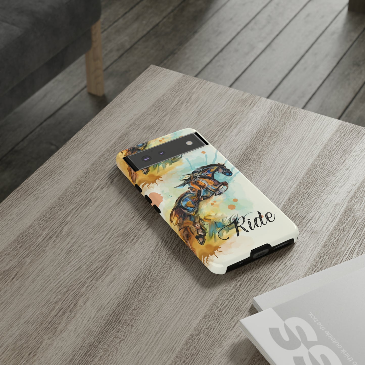Water color Hunter Jumper Horse arena Study Tough Case Phone Case.