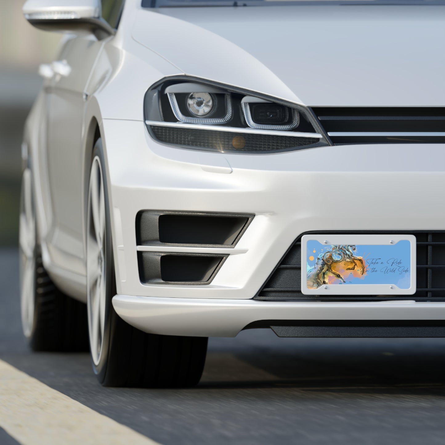 Equestrian Horse Art License Plate