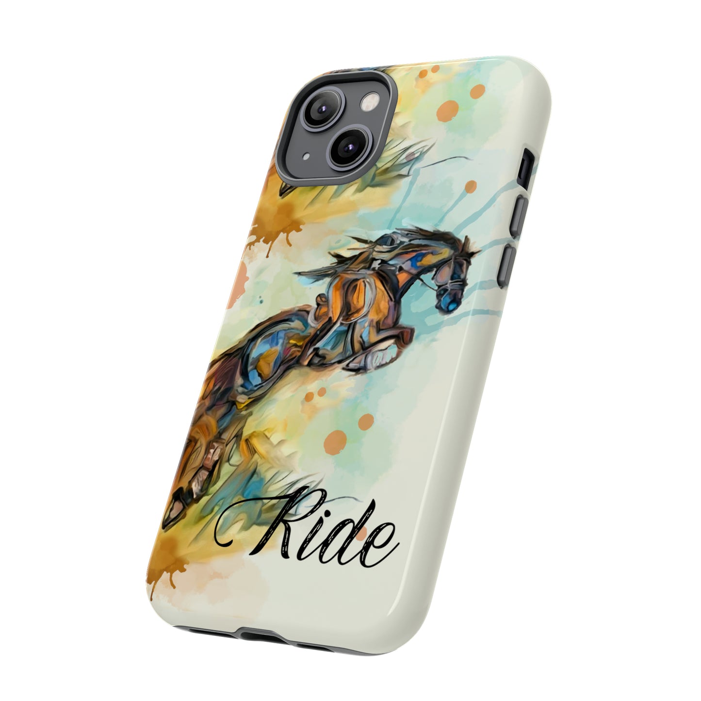 Water color Hunter Jumper Horse arena Study Tough Case Phone Case.