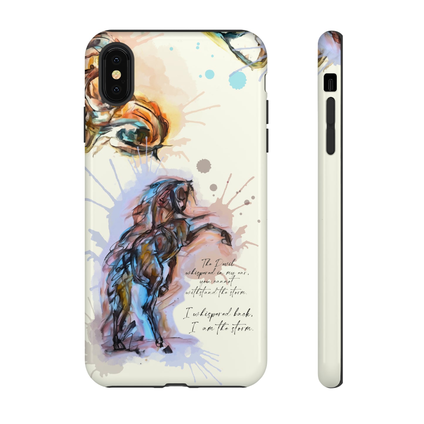 Inspirational Watercolor Horse Horse Lover Gift Study Tough Case Phone Case.