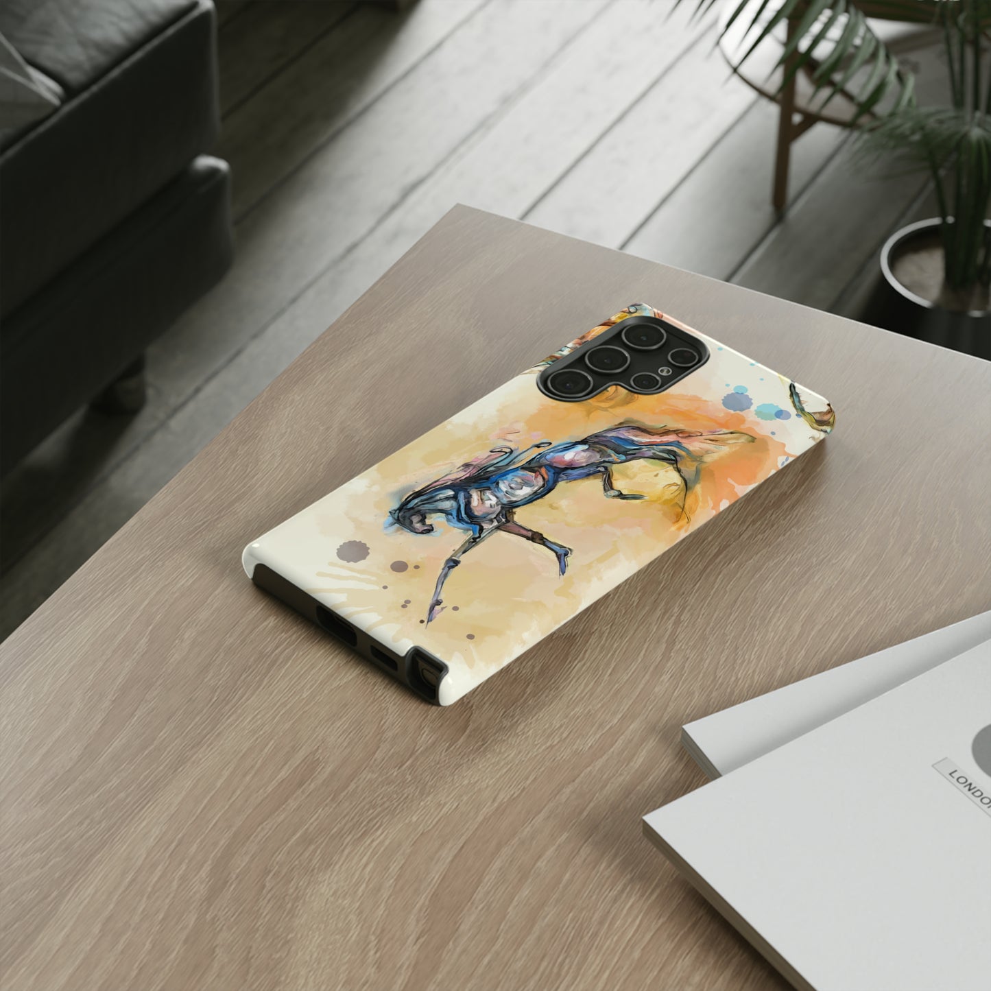 Watercolor Horse Horse Lover Gift Study Tough Case Phone Case.