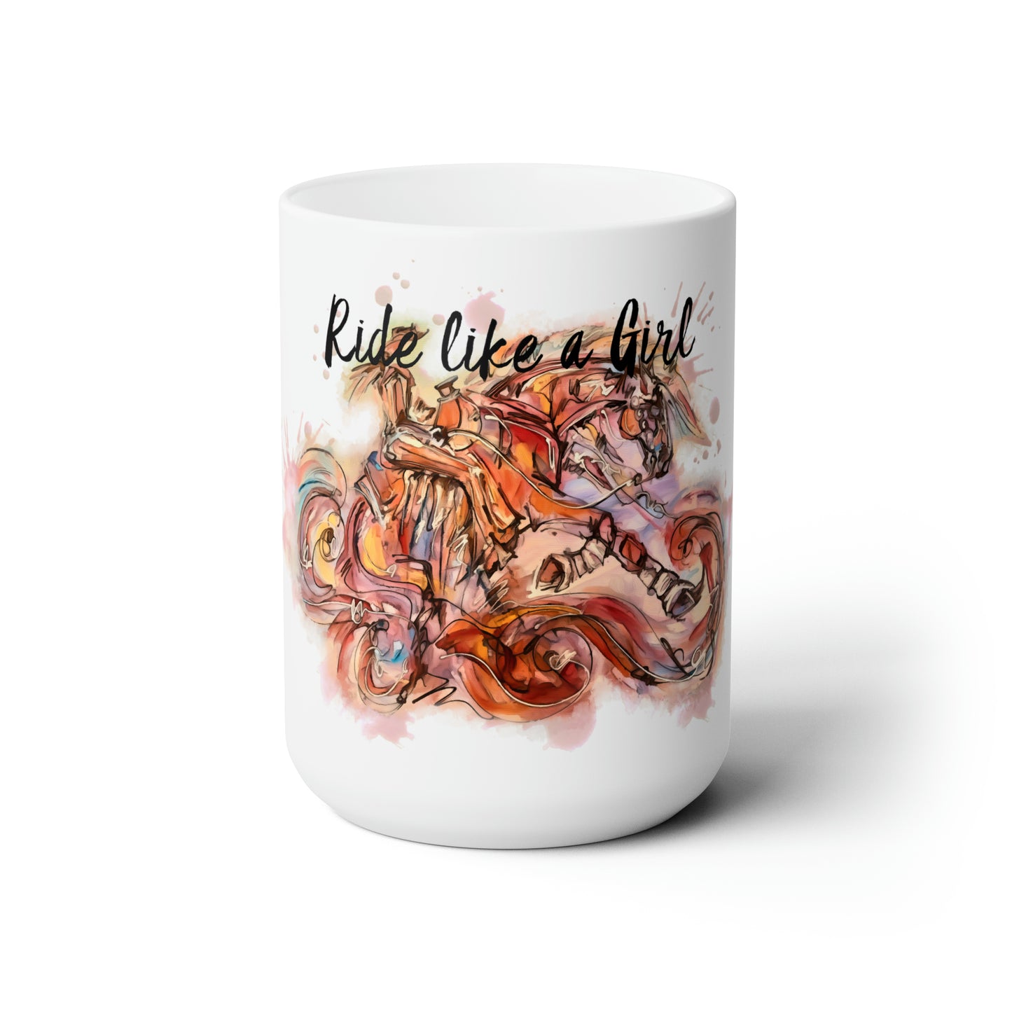Sliding Stop Reining Horse Horse Lover Gift Ceramic Mug 15oz