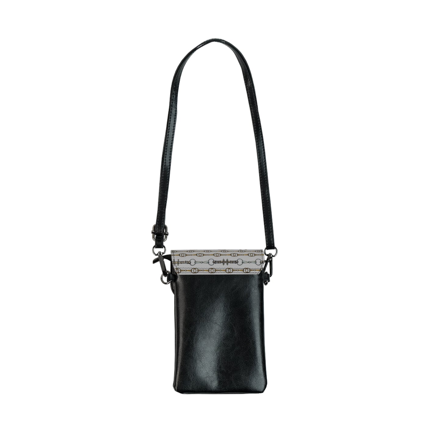 Snaffle Bit gray Cell Phone Wallet Purse