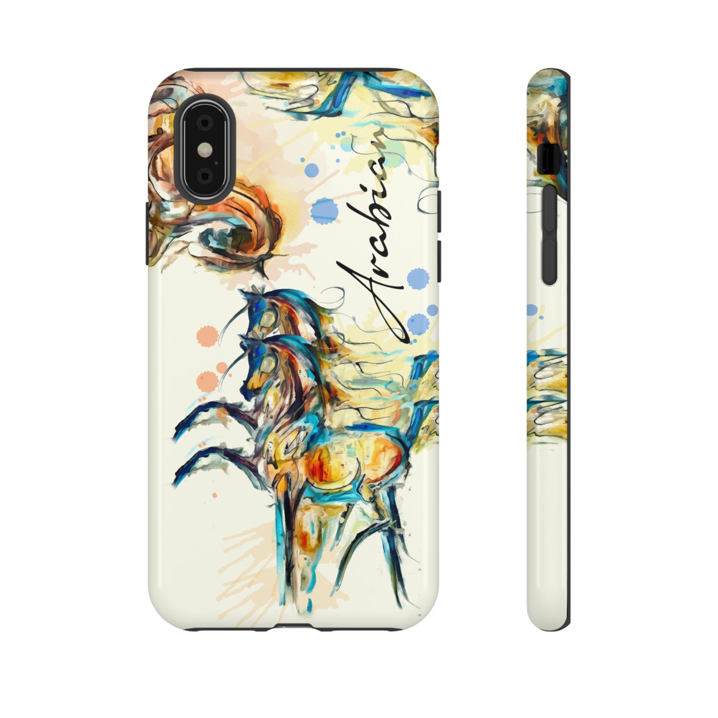 Arabian Watercolor Horse Horse Lover Gift Study Tough Case Phone Case.