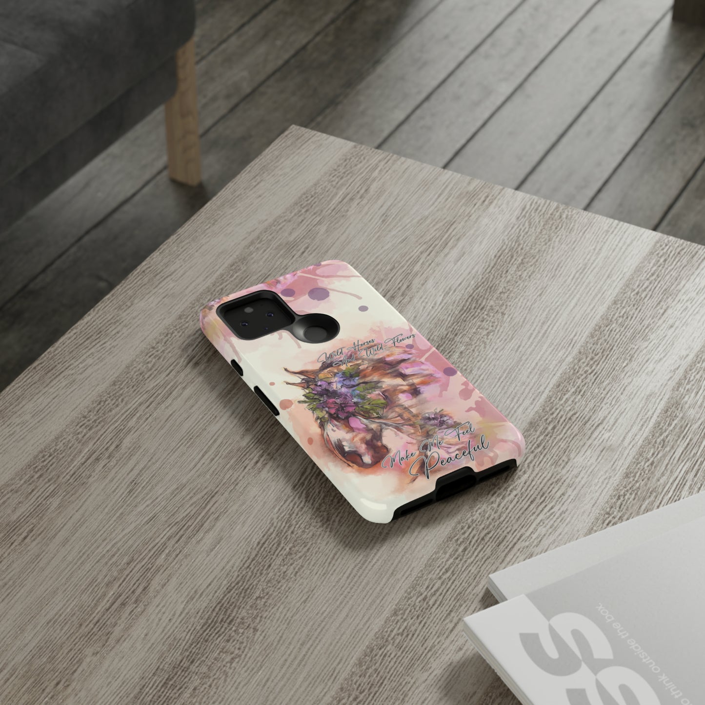 Romantic Equestrian Watercolor Horse Horse Lover Gift Study Tough Case Phone Case.