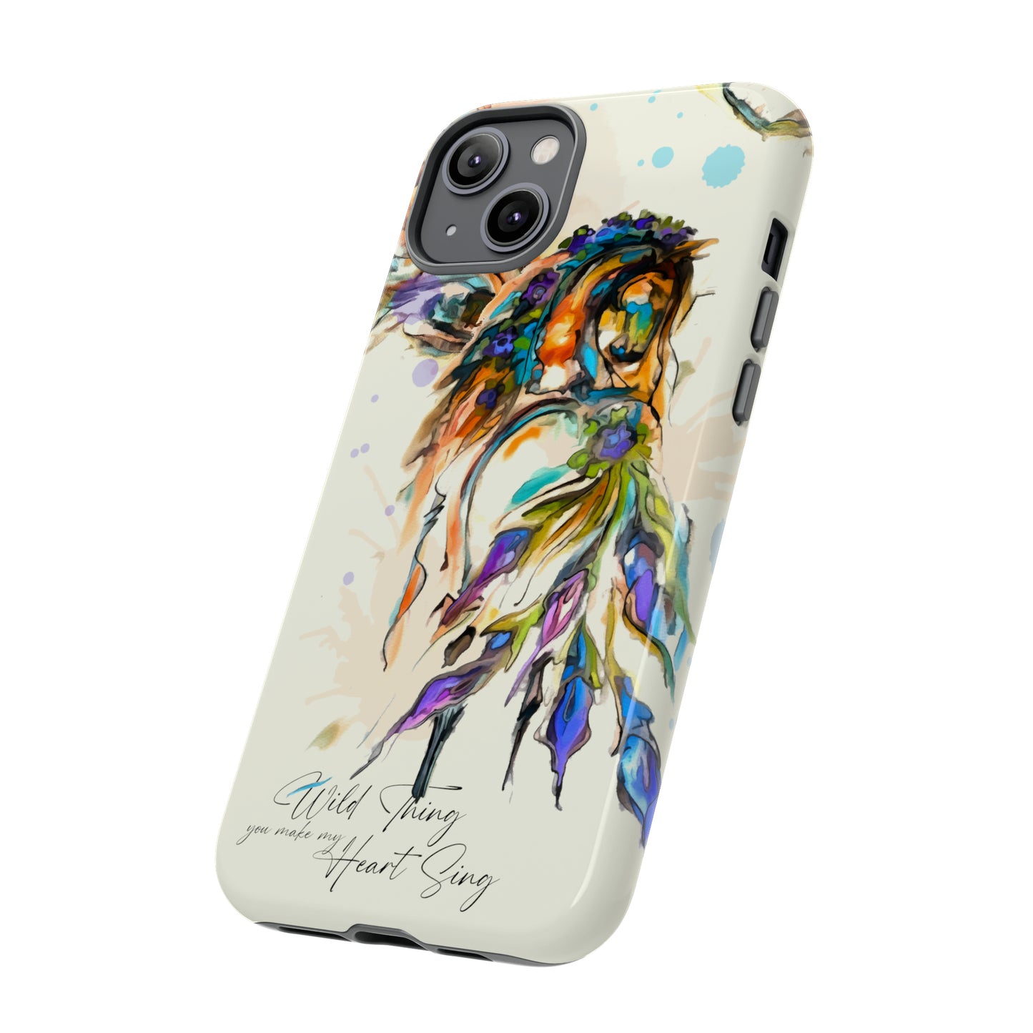 Watercolor Horse Horse Lover Gift Study Tough Case Phone Case.