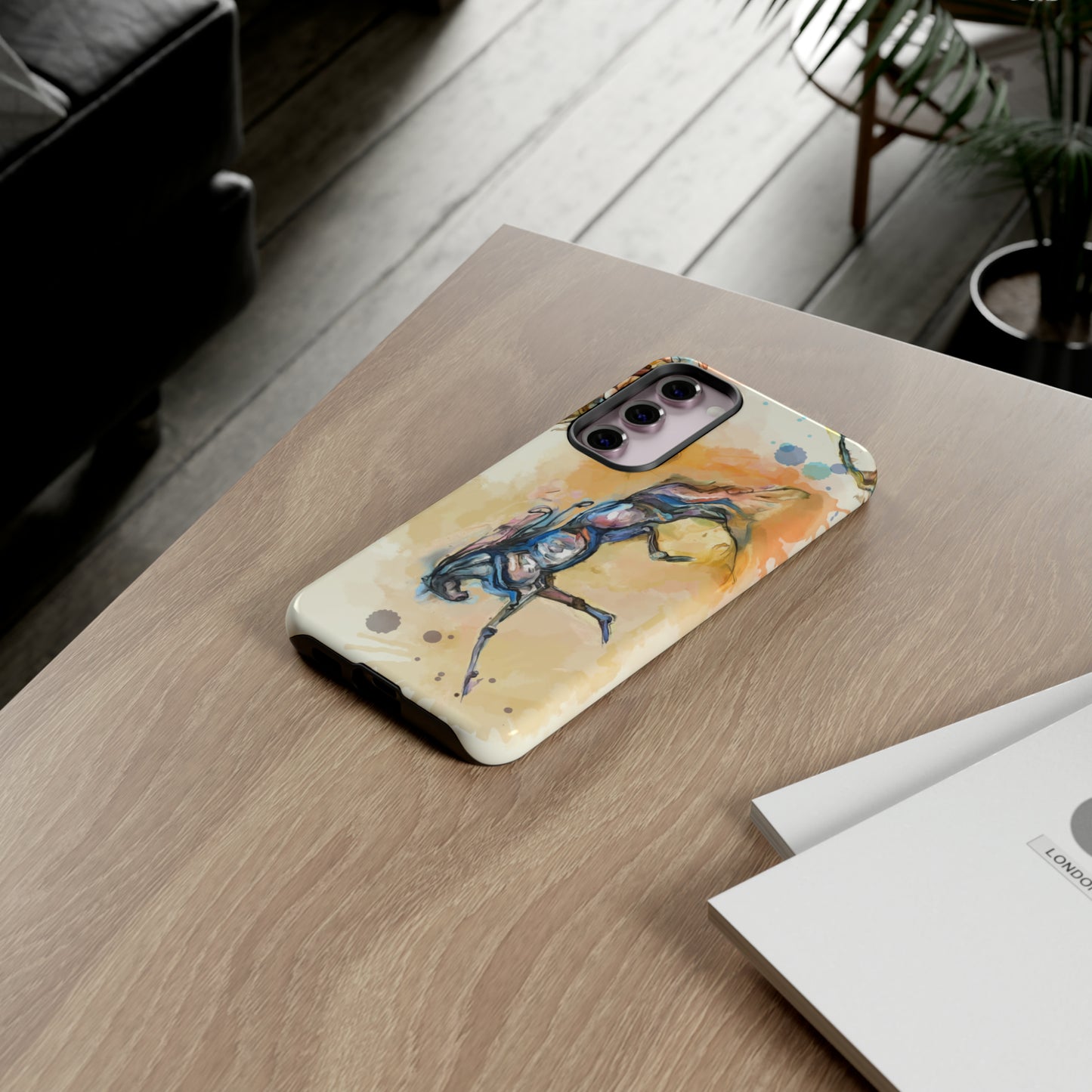 Watercolor Horse Horse Lover Gift Study Tough Case Phone Case.