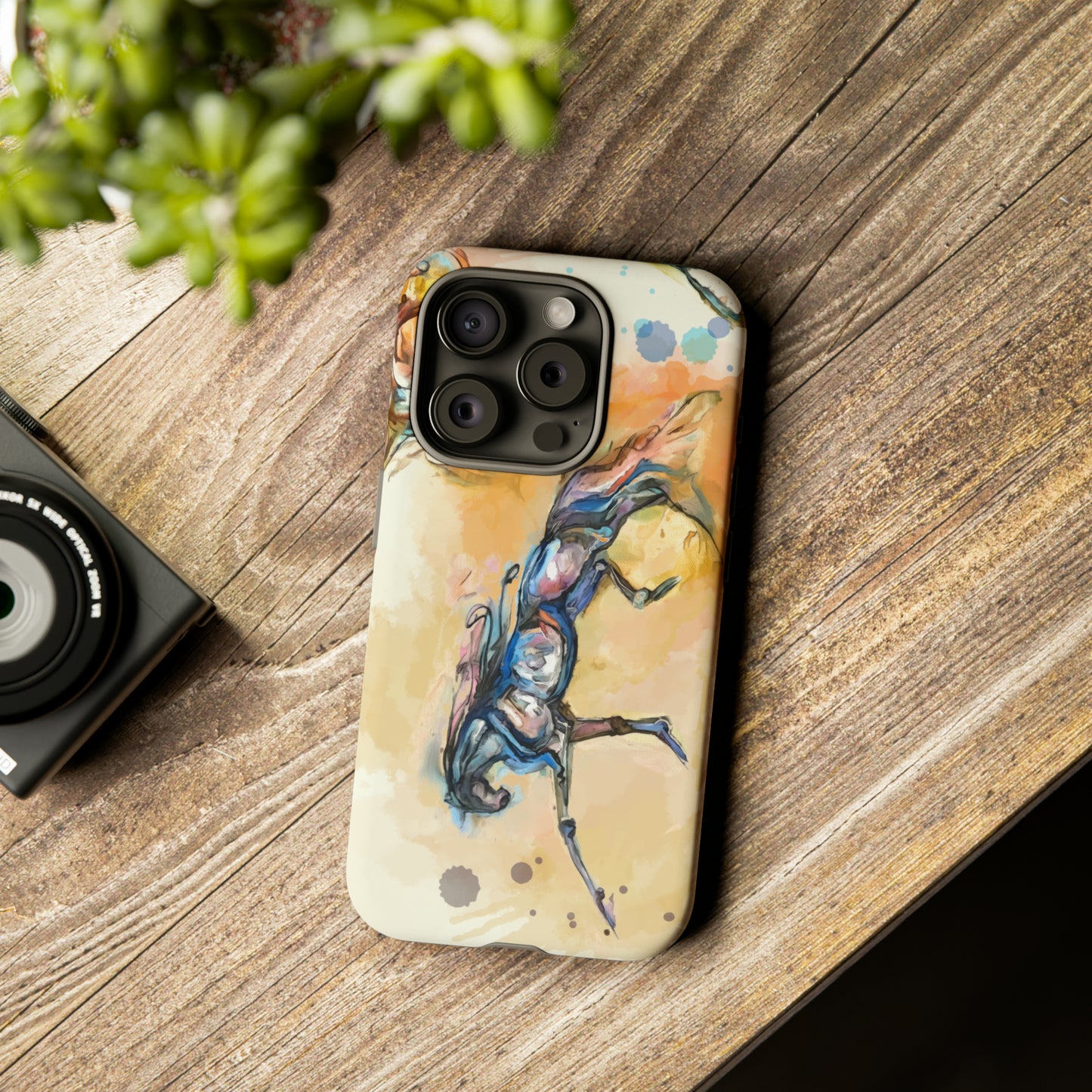 Watercolor Horse Horse Lover Gift Study Tough Case Phone Case.