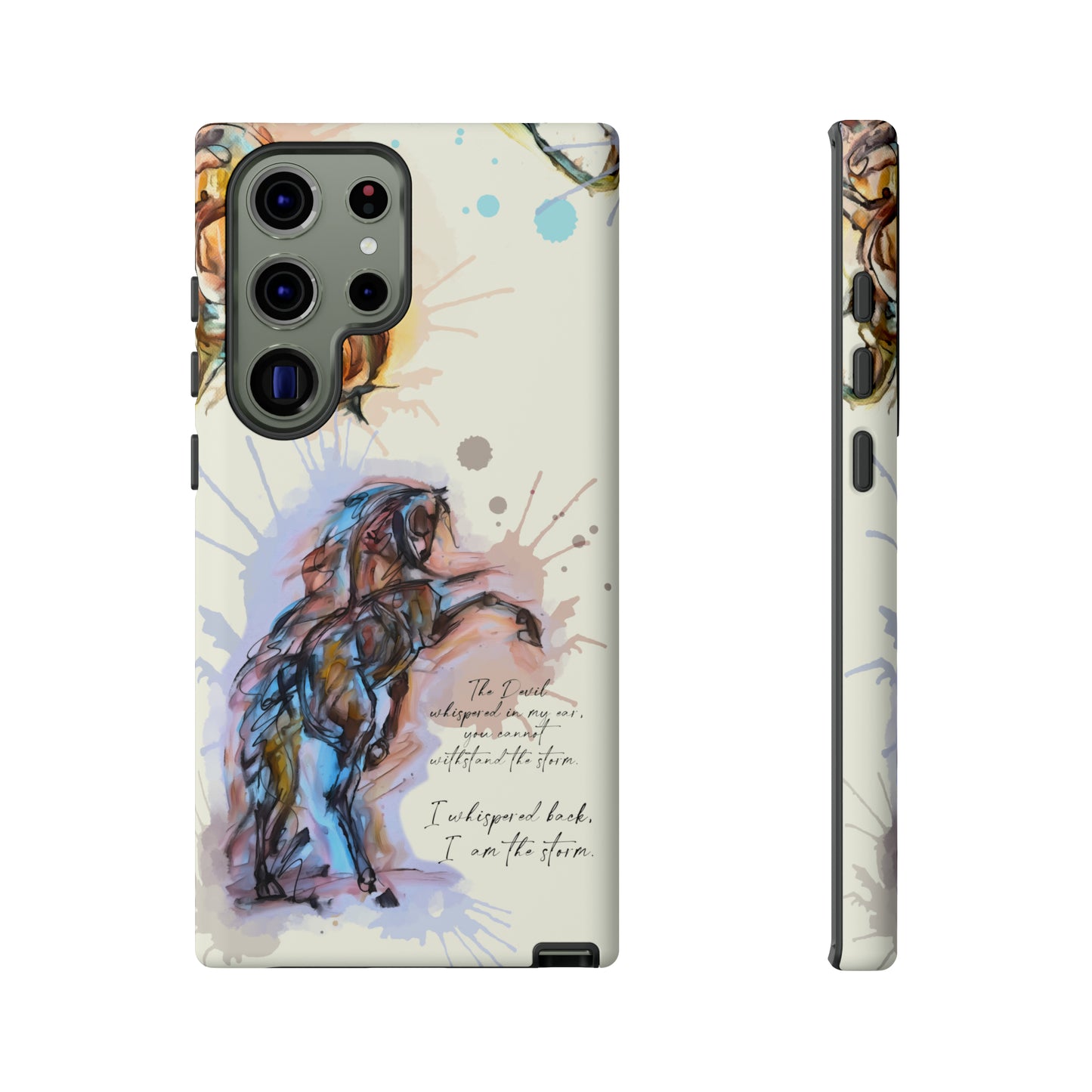 Inspirational Watercolor Horse Horse Lover Gift Study Tough Case Phone Case.