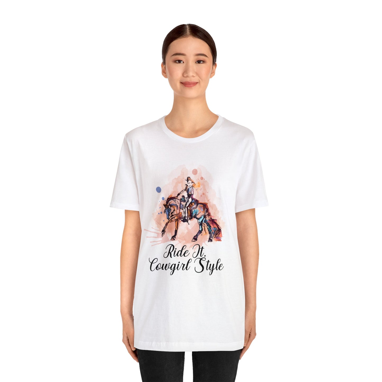 Ride it Cowgirl Style Unisex Jersey Short Sleeve Tee