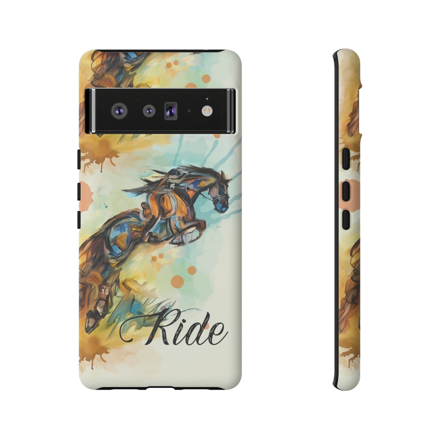 Water color Hunter Jumper Horse arena Study Tough Case Phone Case.