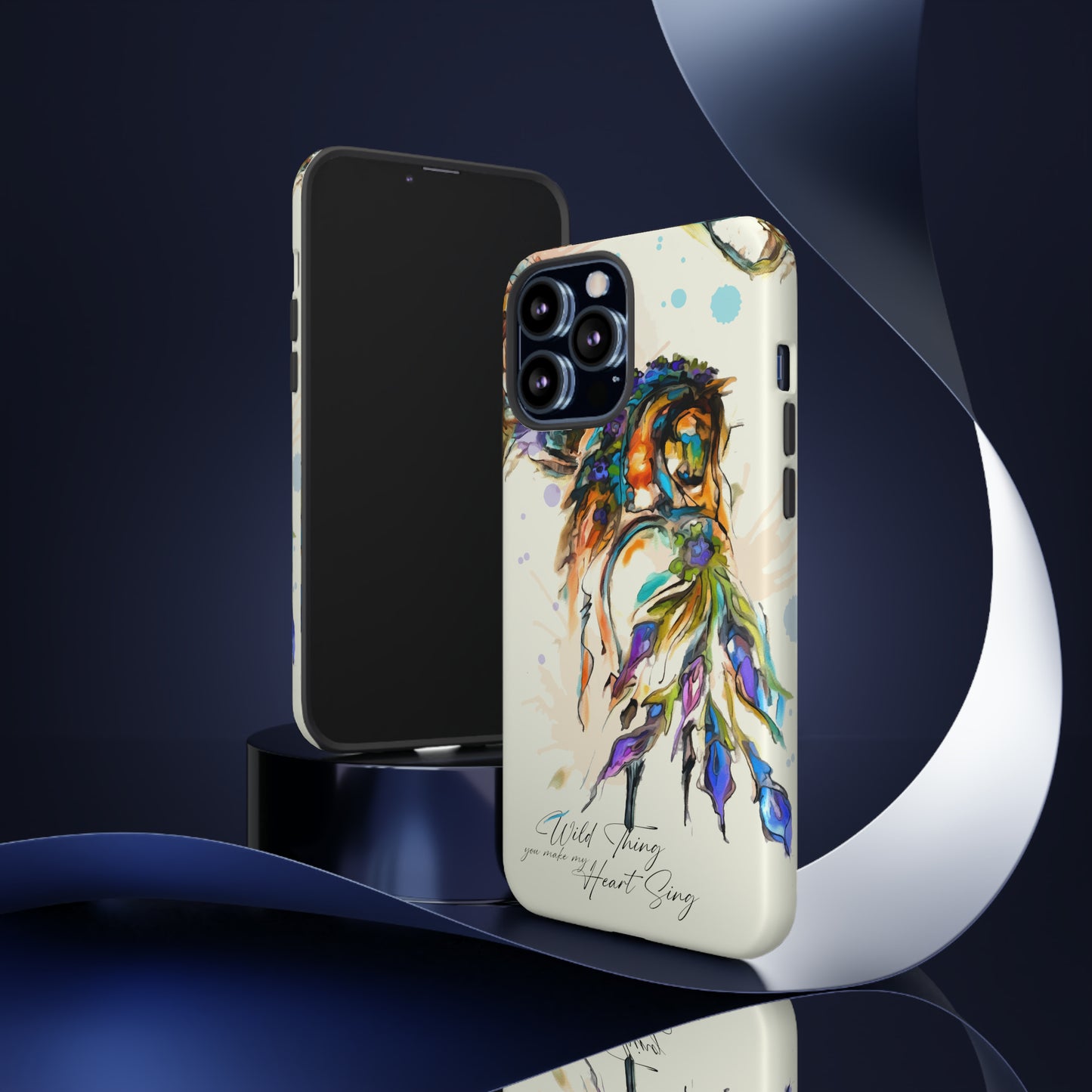 Watercolor Horse Horse Lover Gift Study Tough Case Phone Case.