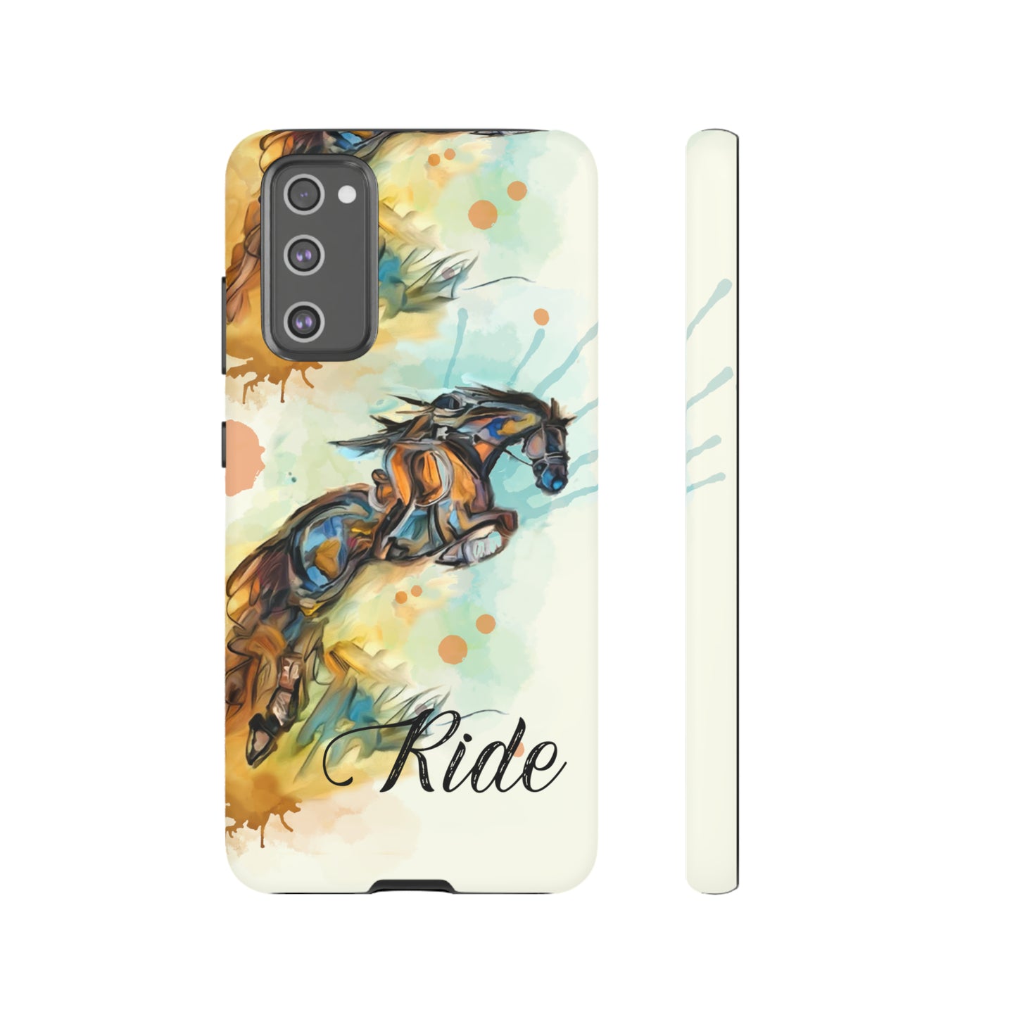 Water color Hunter Jumper Horse arena Study Tough Case Phone Case.
