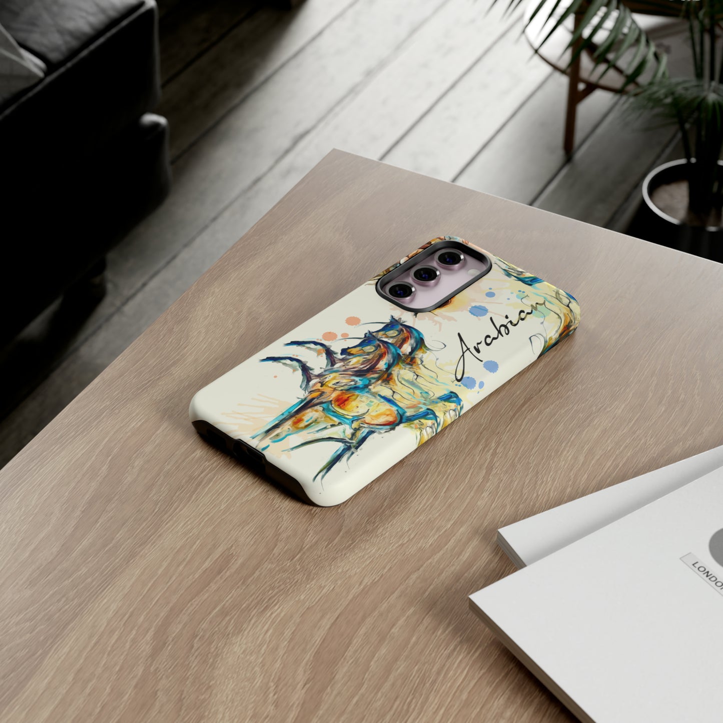 Arabian Watercolor Horse Horse Lover Gift Study Tough Case Phone Case.