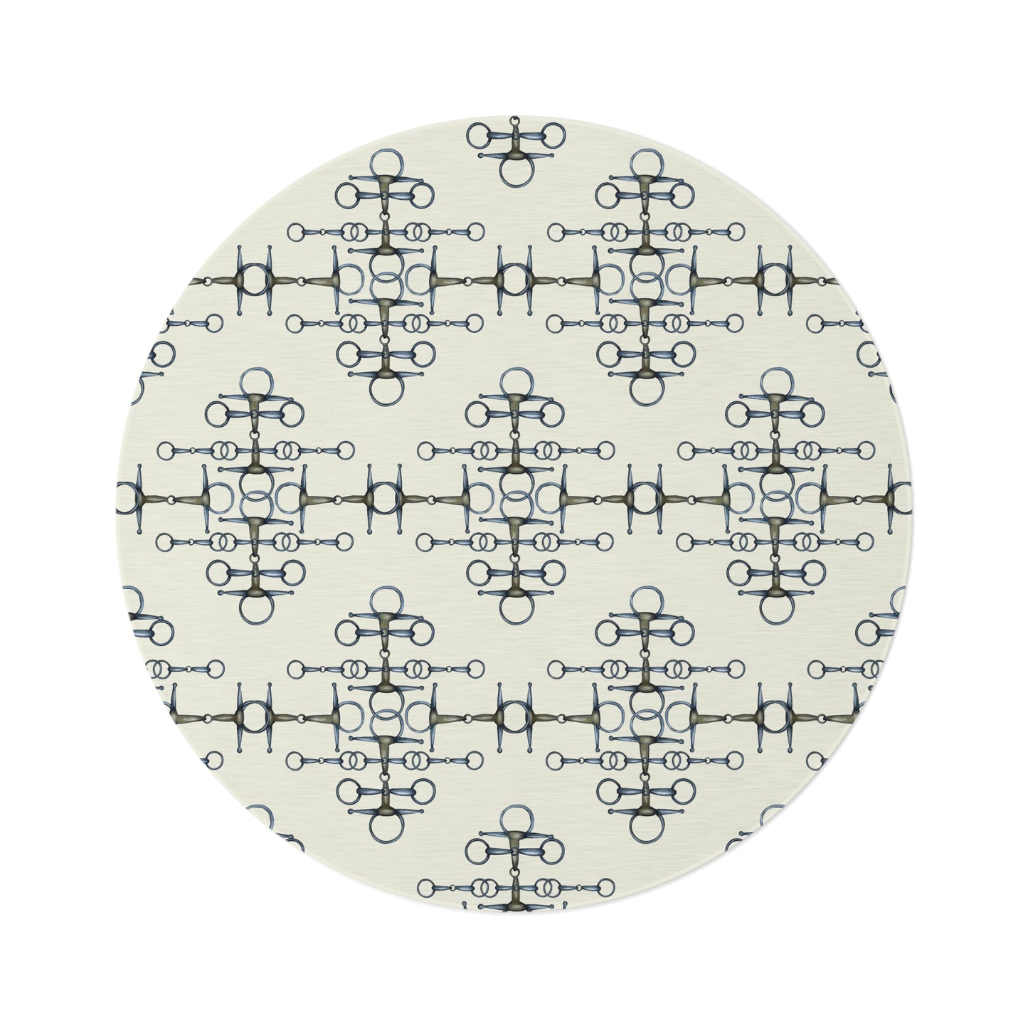 Original Equestrian Art Round Rug. My original Artwork printed on a rug. Home Decor. Show Stall Mat.