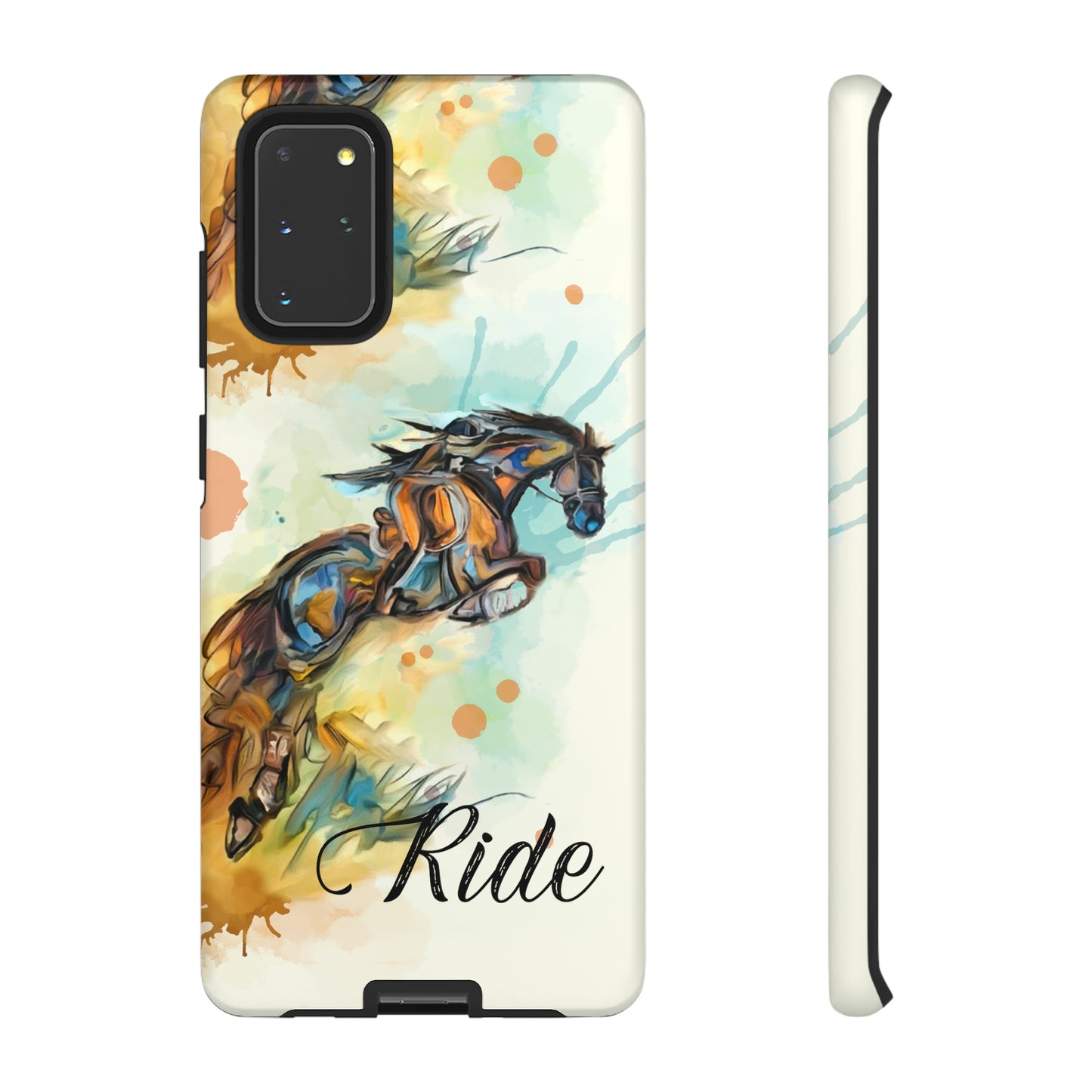 Water color Hunter Jumper Horse arena Study Tough Case Phone Case.
