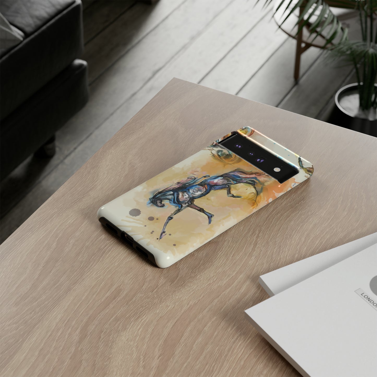 Watercolor Horse Horse Lover Gift Study Tough Case Phone Case.