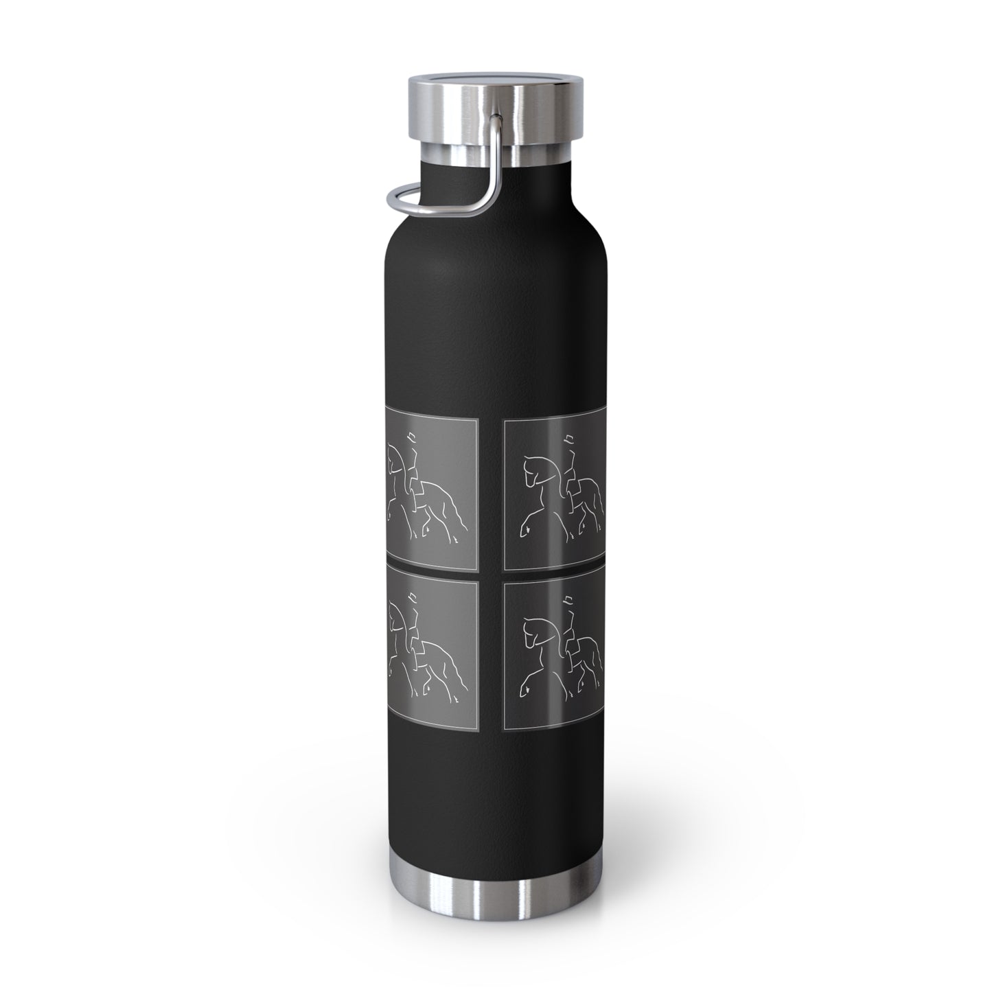 Jenny Veenstra Logo Graphic Friesian color Copper Vacuum Insulated Bottle, 22oz