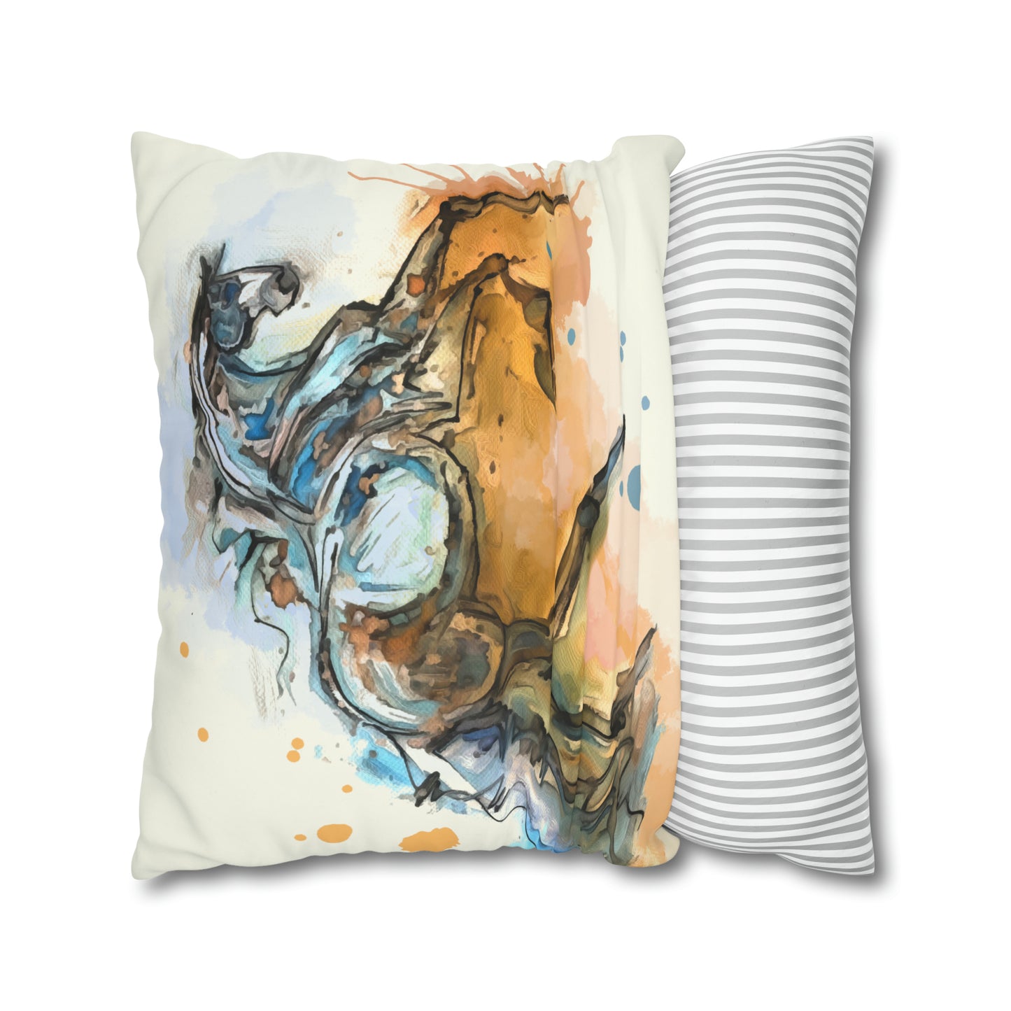 A Romantic Double sided equestrian bit pattern Polyester PILLOW CASE Pillow Cover 24x24